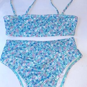 Aeropostale women’s high rise floral bathing suit